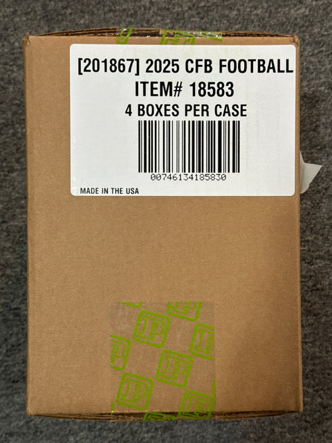 2025 Panini National Treasures Collegiate Football Hobby Box (Sealed Case, 4 Box)
