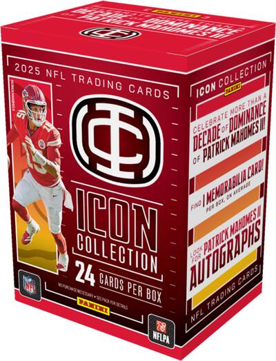 FOX -2025 Panini Mahomes Icon Collection Football Blaster Box