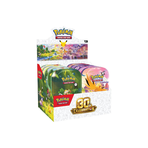 Pokemon: 30th Celebration Mini Tin Display