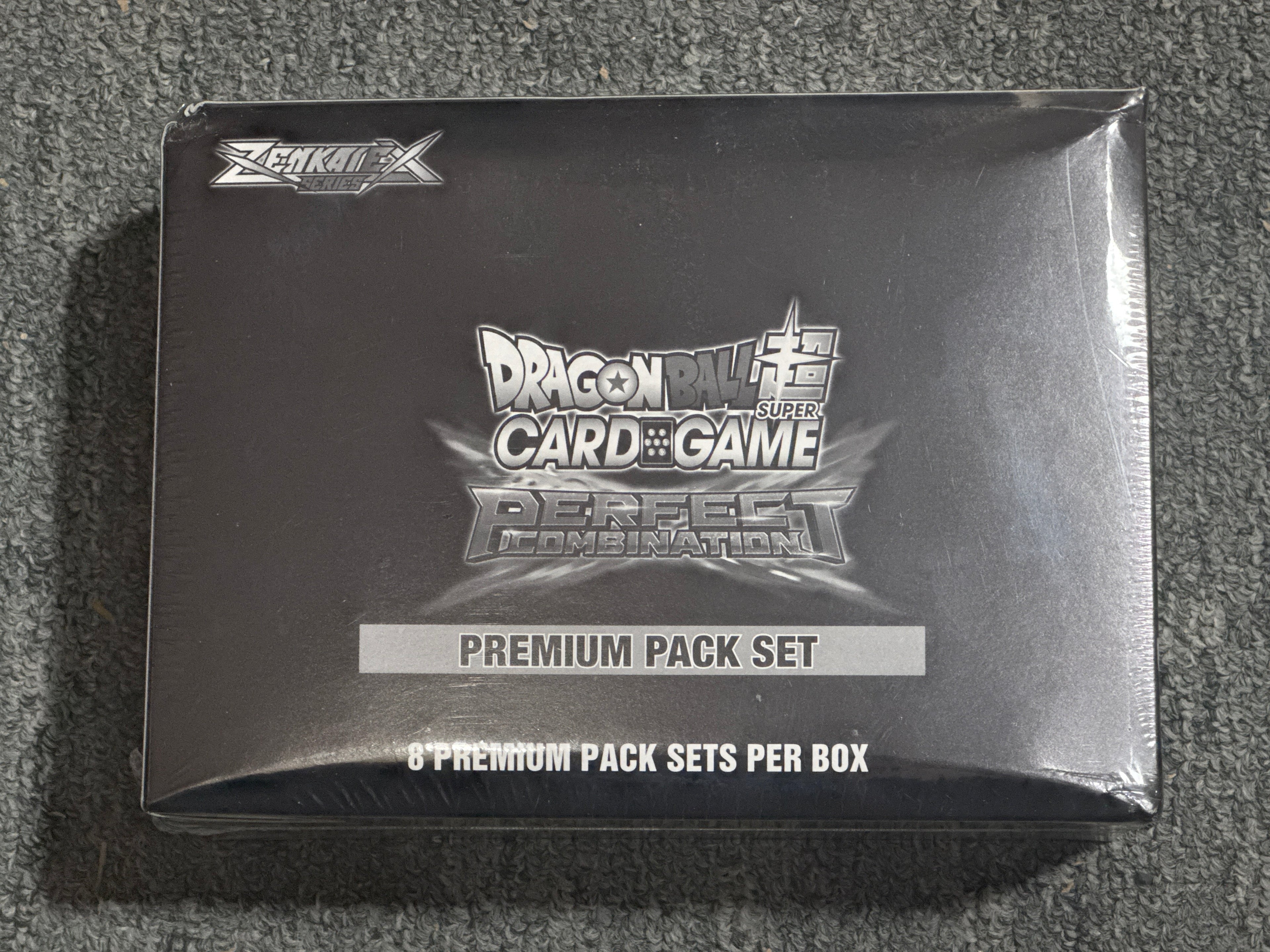 FOX -Dragon Ball Super: Perfect Combination Premium Pack Set (Sealed Display, 8 Premium Pack Sets) (Ding & Dent)