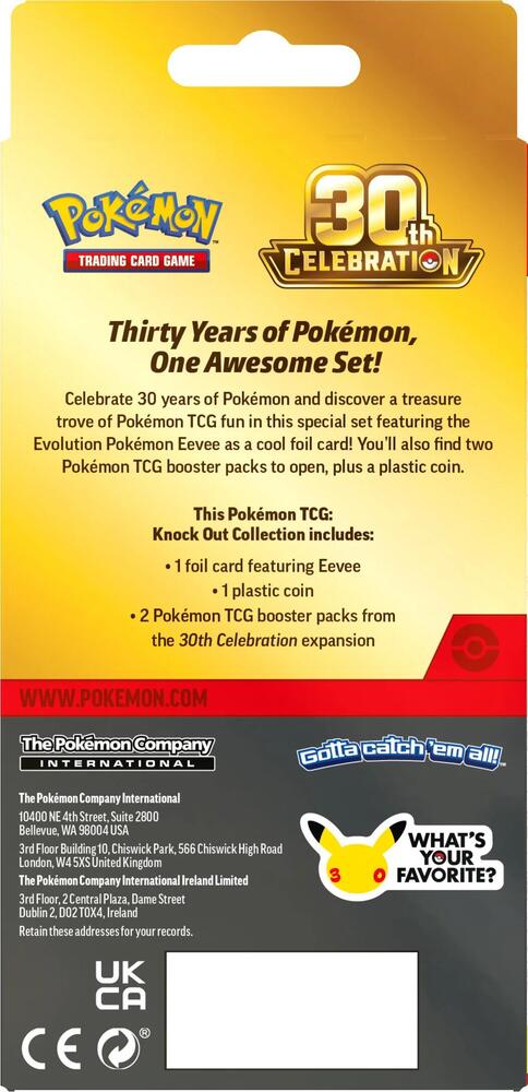 FOX -Pokemon: 30th Celebration Knock Out Collection