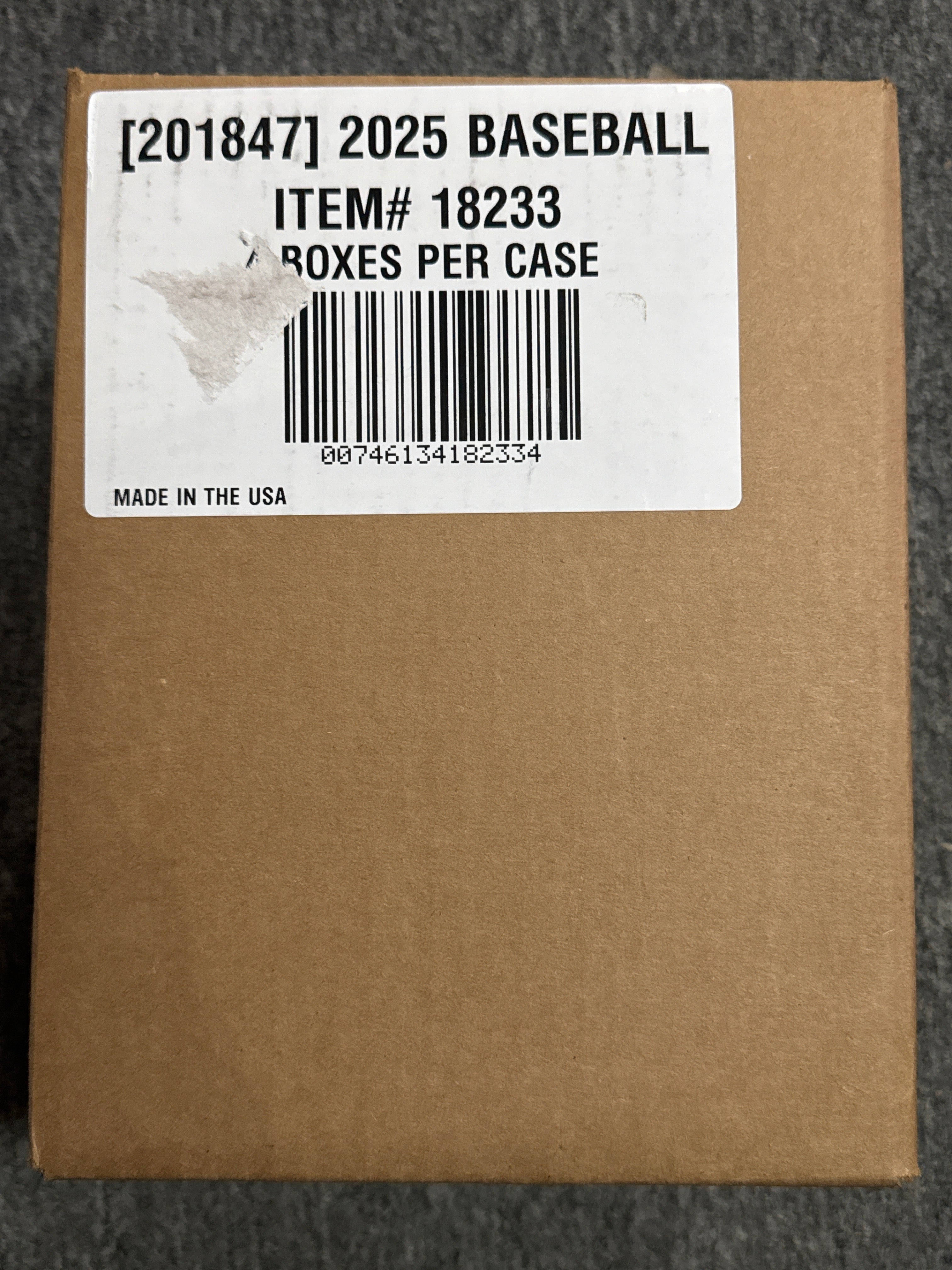 FOX -2025 Panini National Treasures Baseball Hobby Box (Sealed Case, 4 Box)