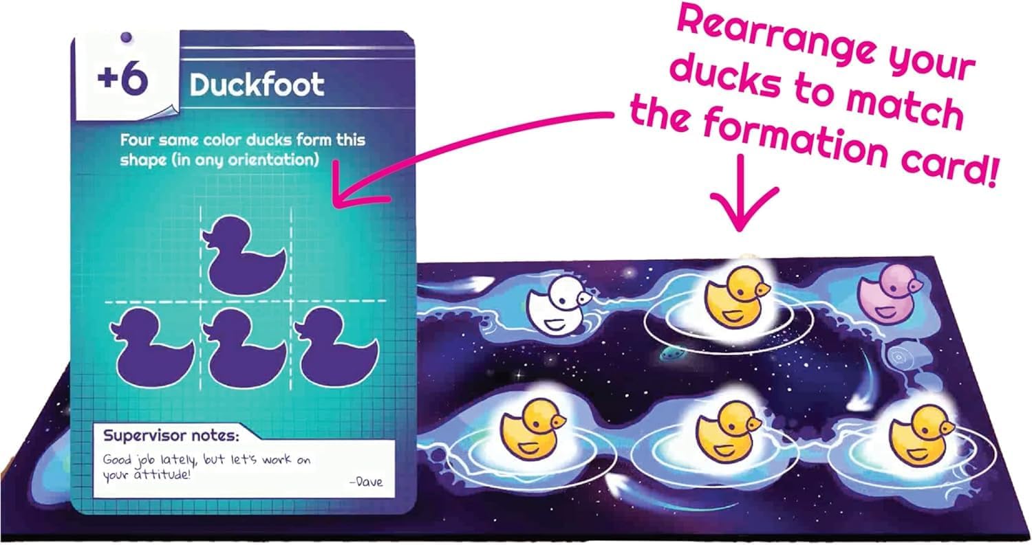 FOX -Abducktion: Base Game + IntergalacDuck Expansion (Ding & Dent)