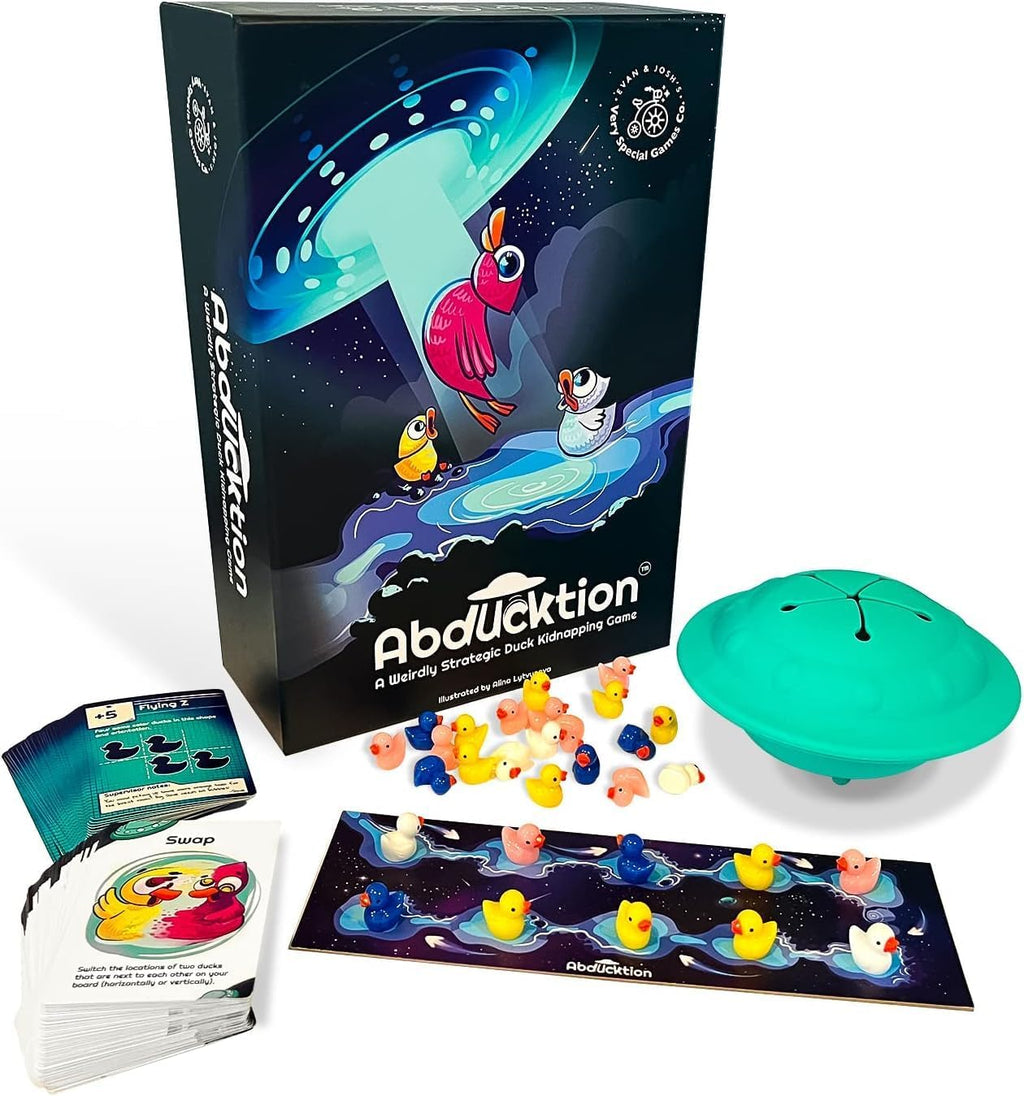 FOX -Abducktion: Base Game + IntergalacDuck Expansion (Ding & Dent)