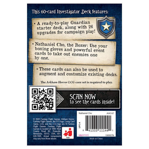 FOX -Arkham Horror: The Card Game - Nathaniel Cho Investigator Starter Deck
