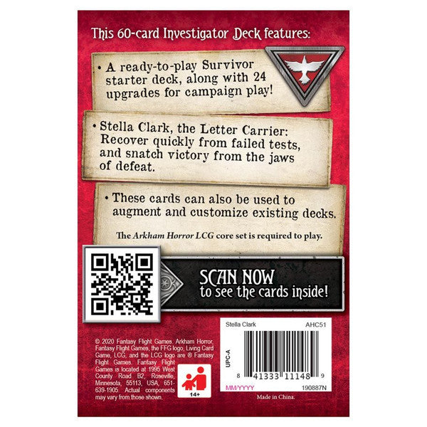 FOX -Arkham Horror: The Card Game - Stella Clark Investigator Starter Deck