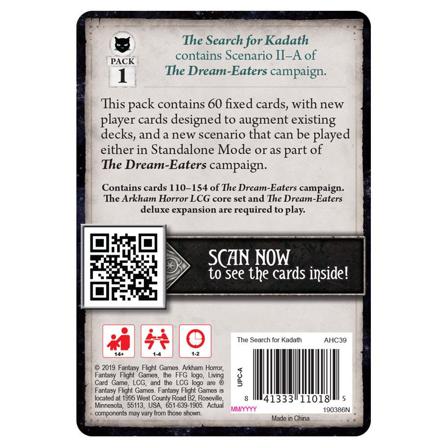 FOX -Arkham Horror: The Card Game - The Search for Kadath Mythos Pack