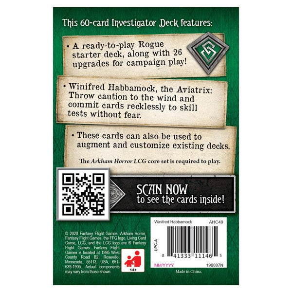FOX -Arkham Horror: The Card Game - Winifred Habbamock Investigator Starter Deck