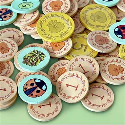 FOX -A Wild Venture - Wooden Tokens