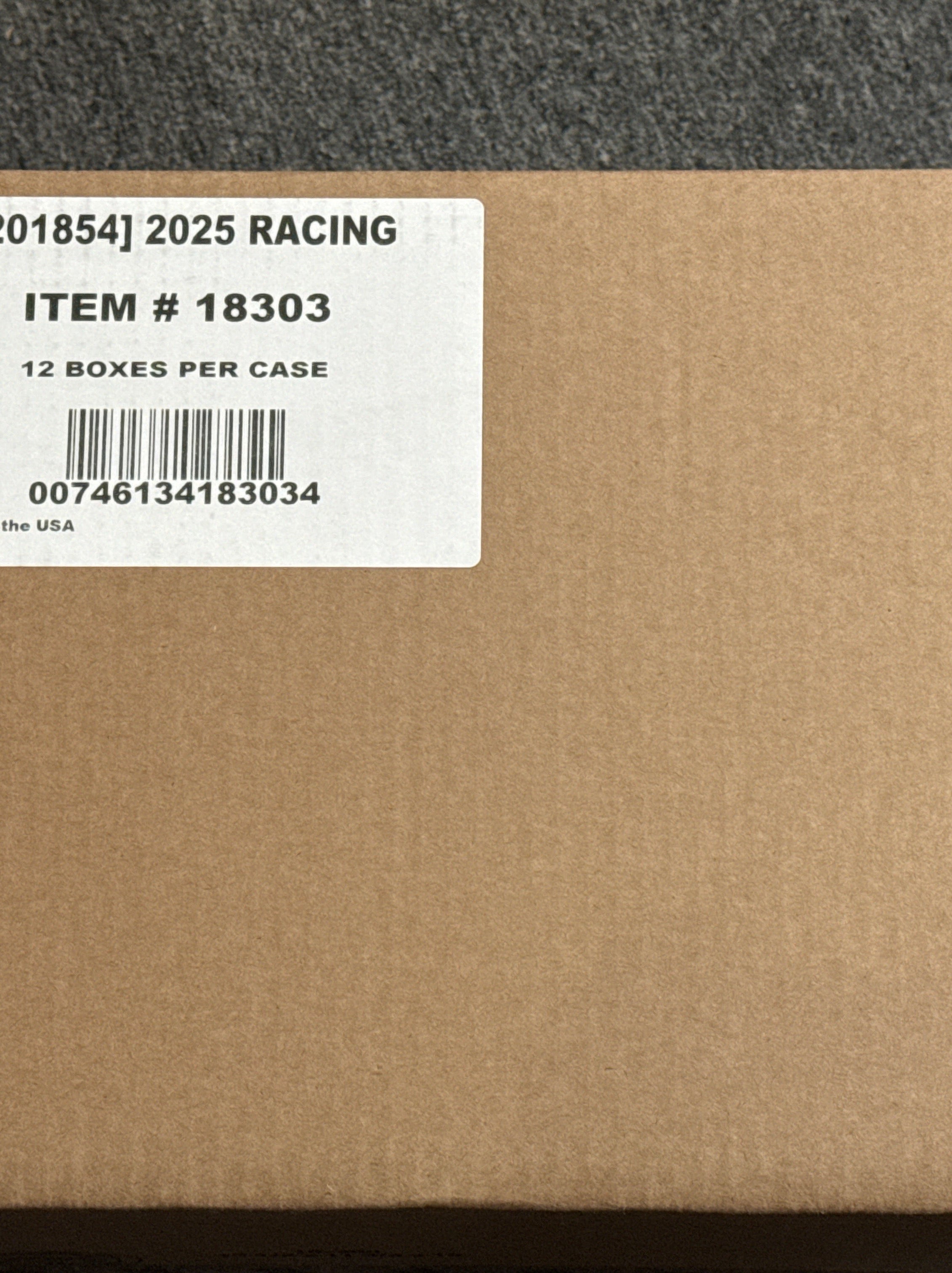 FOX -2025 Panini Prizm Racing Hobby Box (Sealed Case, 12 Box)