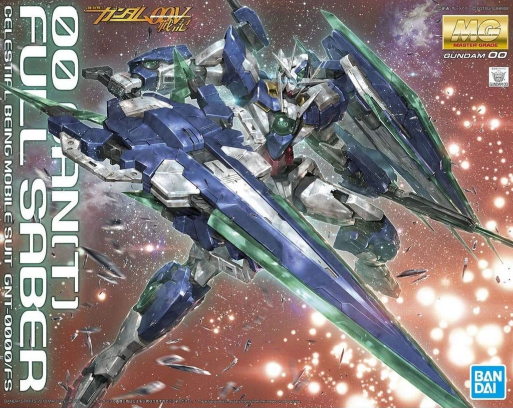 FOX -Bandai 1/100 MG 00 QAN[T] Full Saber "Gundam 00" Plastic Model Kit
