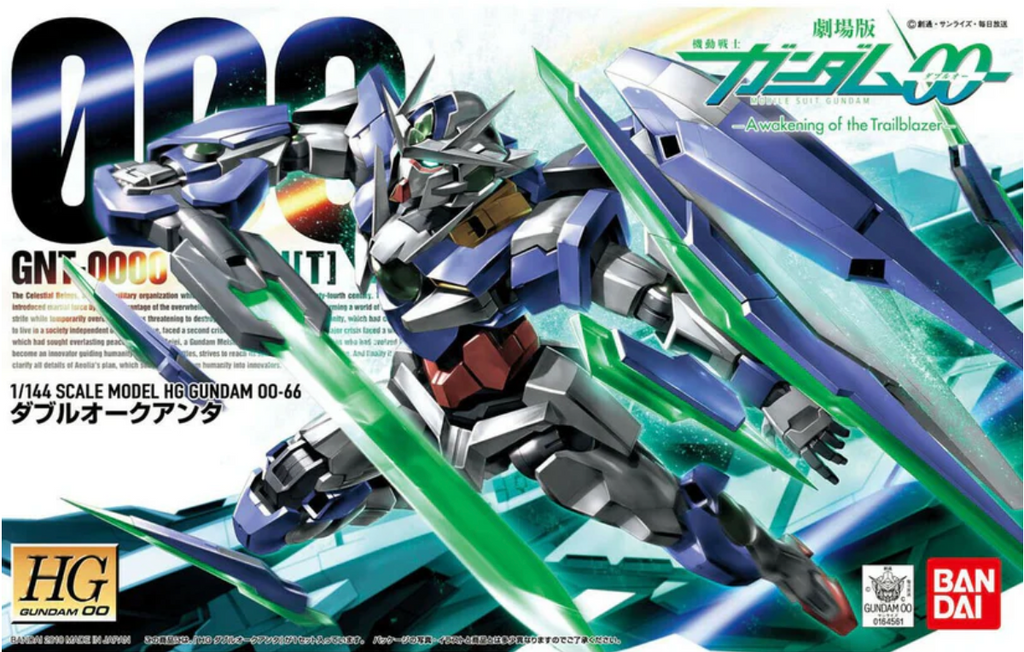 FOX -Bandai 1/144 HG00 #66 00 QAN[T] "Gundam 00" Model Kit