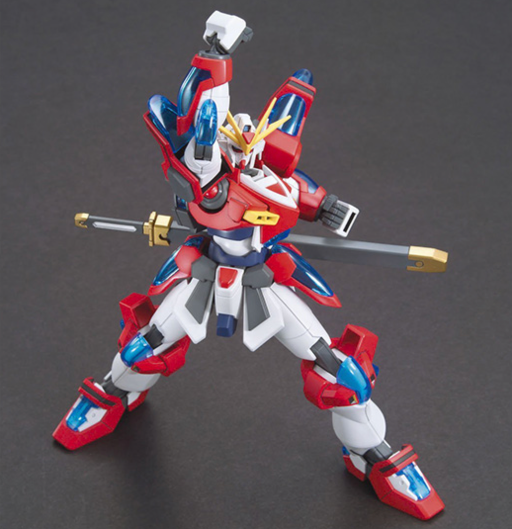 FOX -Bandai 1/144 HGBF #43 Kamiki Burning Gundam "Gundam Build Fighters Try" Model Kit