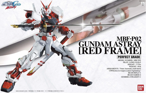 Bandai 1/60 PG MBF-P02 Gundam Astray (Red Frame) "Gundam SEED" Model Kit