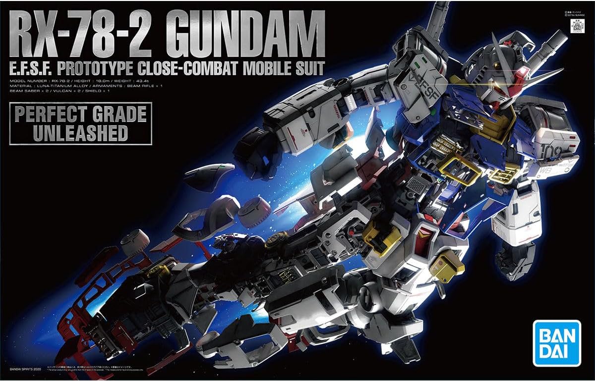 FOX -Bandai 1/60 PG Unleashed RX-78-2 Gundam "Mobile Suit Gundam" Model Kit