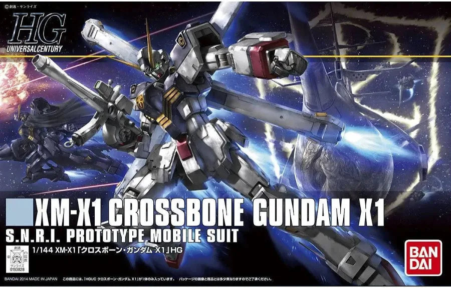 FOX -Bandai 1/144 HGUC #187 XM-X1 Crossbone Gundam X-1 Model Kit
