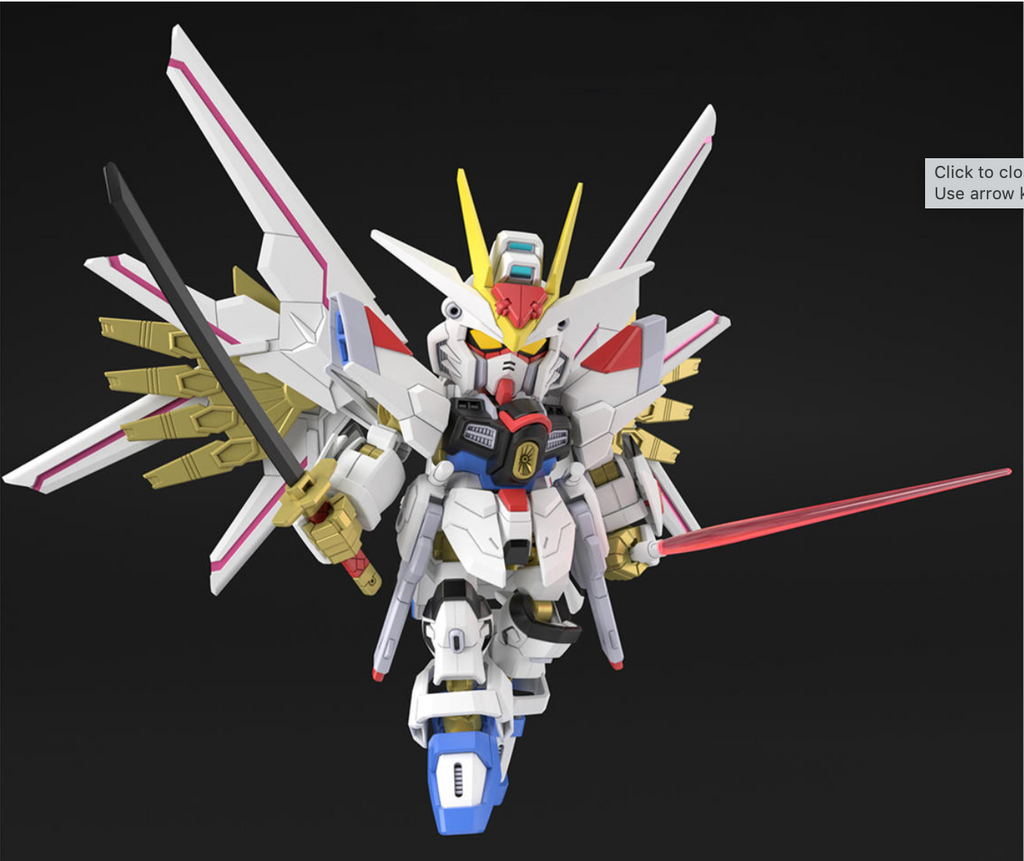 FOX -Bandai SDCS Mighty Strike Freedom Gundam "SEED Freedom" Model Kit