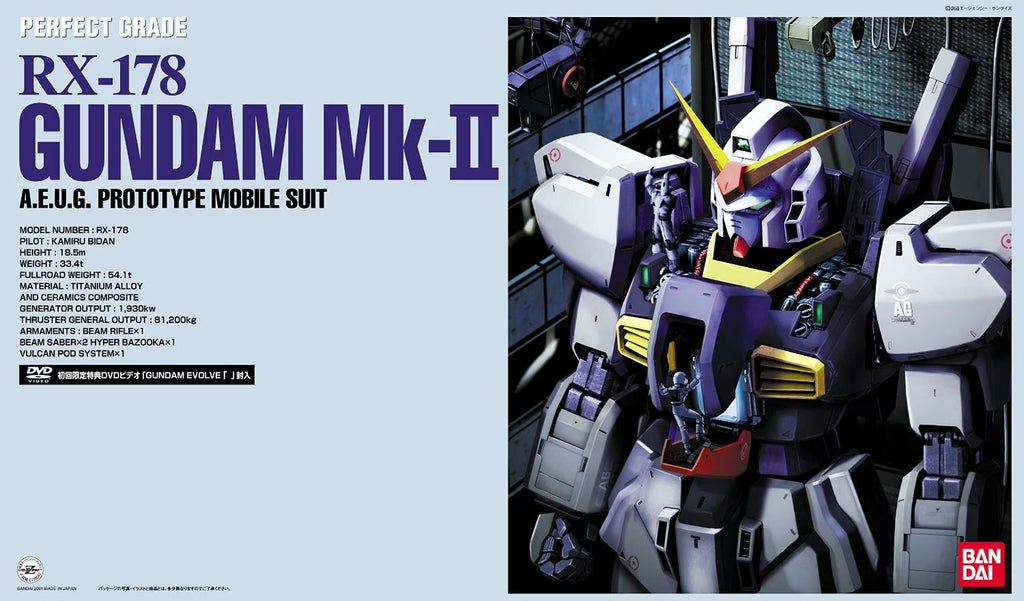FOX -Bandai 1/60 PG RX-178 Gundam Mk-II AEUG "Mobile Suit Zeta Gundam" Model Kit