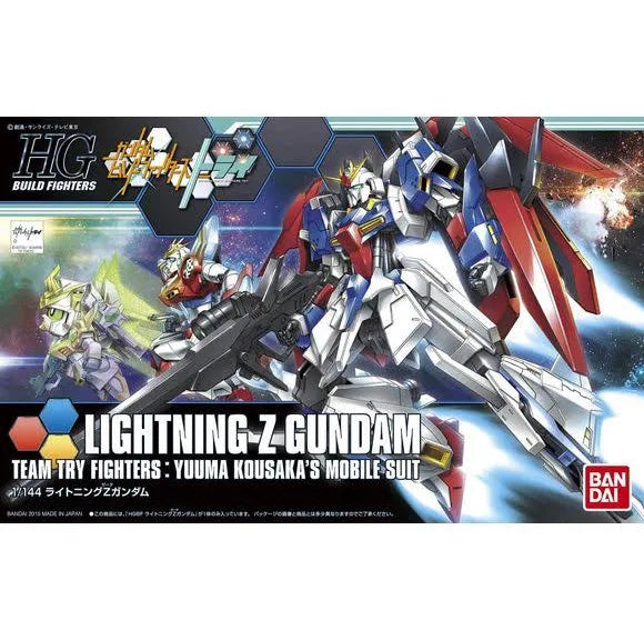FOX -Bandai 1/144 HGBF #40 Lightning Z Gundam "Gundam Build Fighters Try" Model Kit