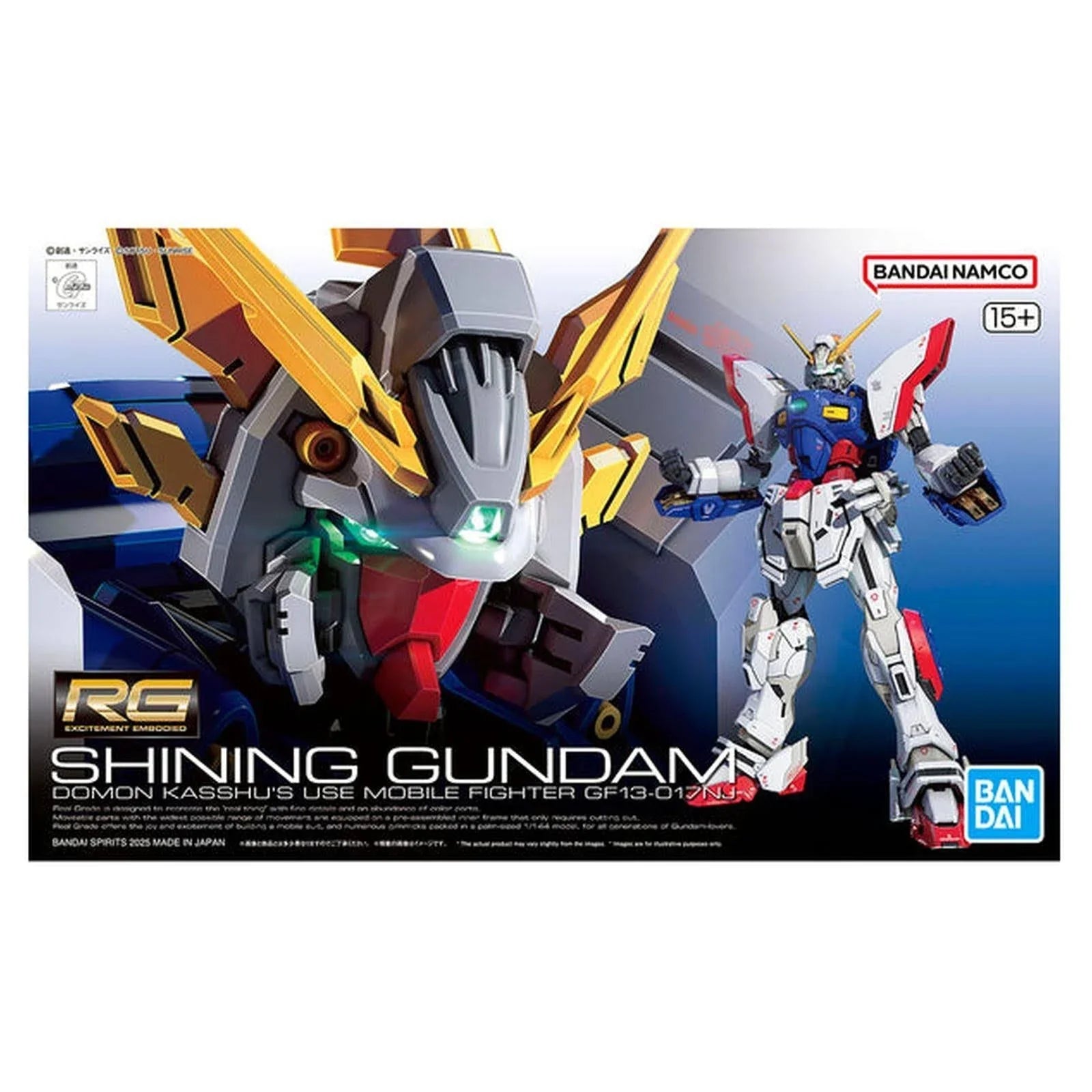 FOX -Bandai 1/144 RG Shining Gundam "G Gundam" Model Kit
