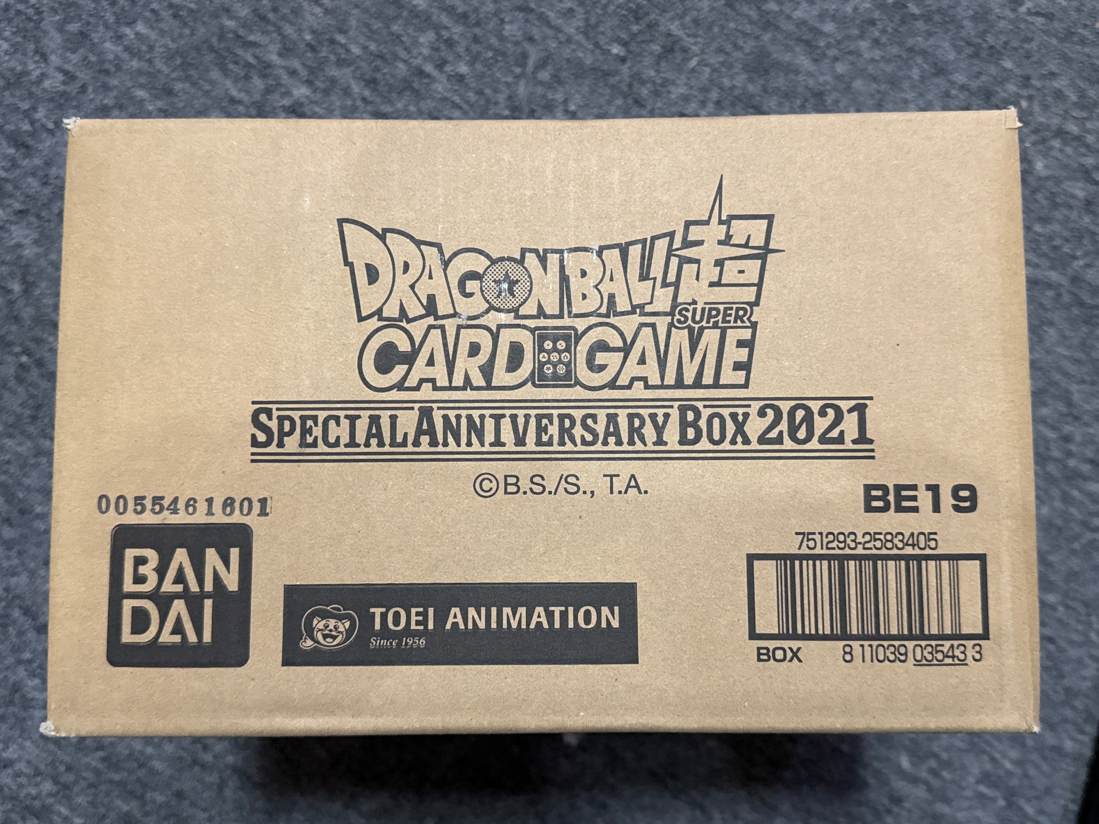 FOX -Dragon Ball Super: Special Anniversary Box 2021 BE19 (Sealed Case, 4 Box)