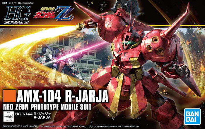 FOX -Bandai 1/144 HGUC #220 AMX-104 R-Jarja "ZZ Gundam" Model Kit