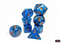 FOX -Chessex Lab Dice 9 Borealis Midnight/Copper 7-Die Set