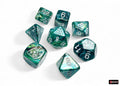 FOX -Chessex Lab Dice 9 Lustrous Neptune/Grey 7-Die Set