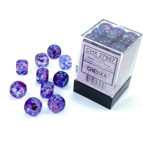 FOX -Chessex Nebula Nocturnal Blue Luminary 12 MM Set