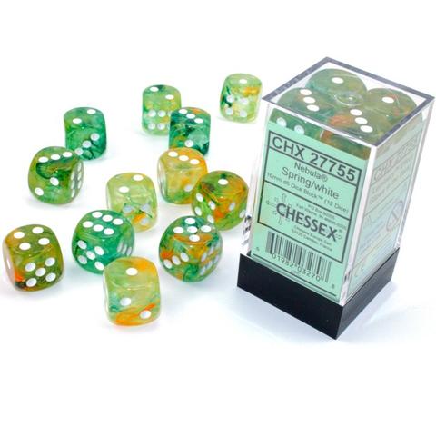 FOX -Chessex Nebula Spring White Luminary 16 MM Set