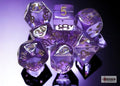 FOX -Chessex Translucent Lavender/Gold 7-Die Set with Bonus Die