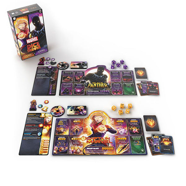 FOX -Dice Throne: Marvel 2-Hero Box 1 - Captain Marvel V. Black Panther (Ding & Dent)