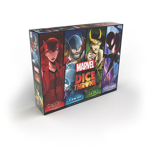 Dice Throne: Marvel 4-Hero Box - Scarlet Witch, Thor, Loki, Spider-Man (Ding & Dent) [Moderate Damage]