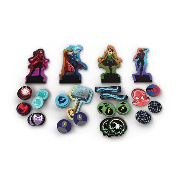 FOX -Dice Throne: Marvel 4-Hero Box - Scarlet Witch, Thor, Loki, Spider-Man (Ding & Dent) [Moderate Damage]