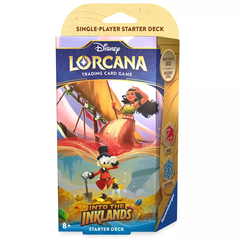 FOX -Disney Lorcana - Into the Inklands Starter Deck - Moana & Scrooge McDuck