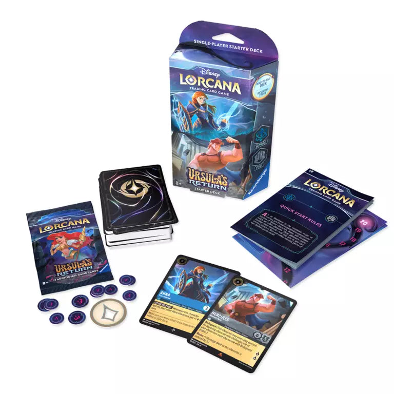 FOX -Disney Lorcana - Ursula's Return Starter Deck - Frozen & Hercules