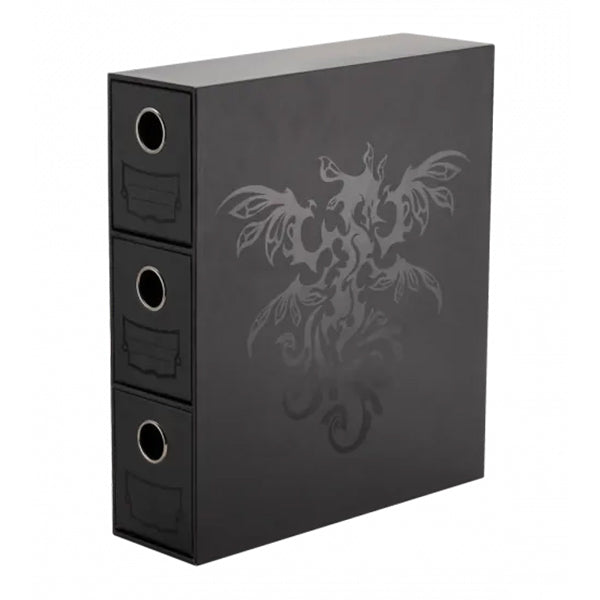 FOX -Dragon Shield: Fortress - 3-Card Drawers Vertical - Black