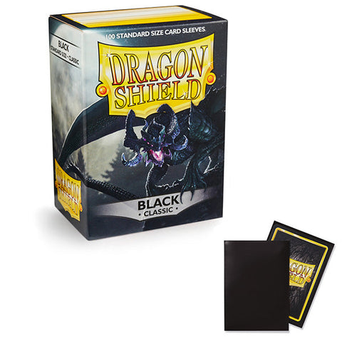 Dragon Shield Sleeves: Standard Classic - Black 100CT