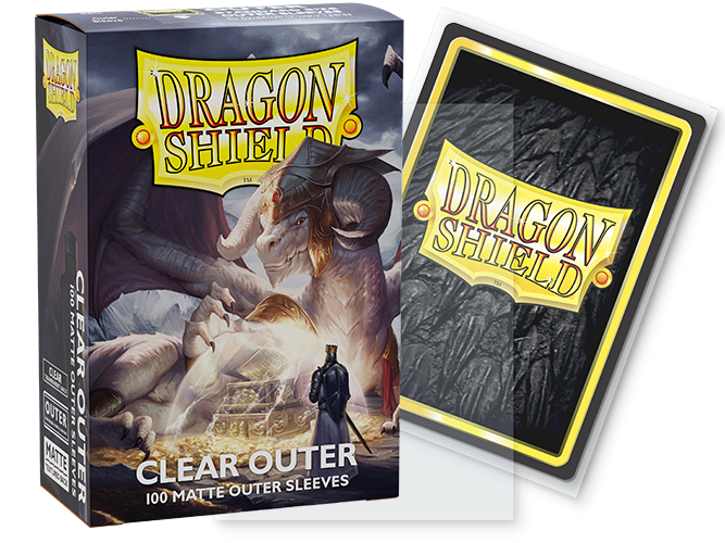 FOX -Dragon Shield Sleeves: Outer Sleeves Standard Matte - Clear 100CT