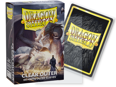 Dragon Shield Sleeves: Outer Sleeves Standard Matte - Clear 100CT