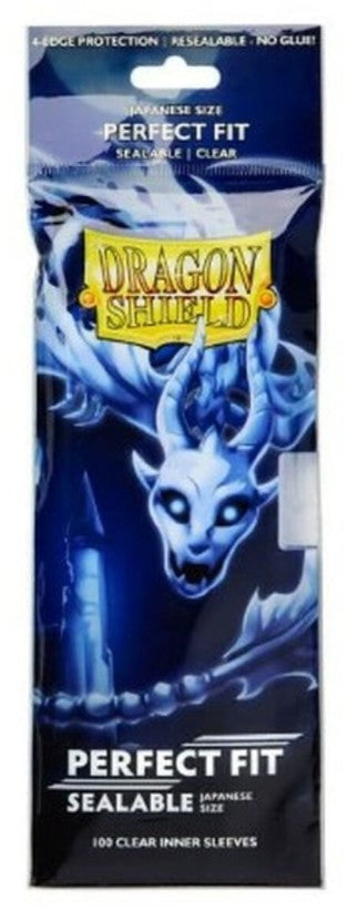 FOX -Dragon Shield Sleeves: Perfect Fit Japanese Sealable - Clear 100CT