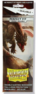 FOX -Dragon Shield Sleeves: Perfect Fit Standard Sealable - Smoke 100CT