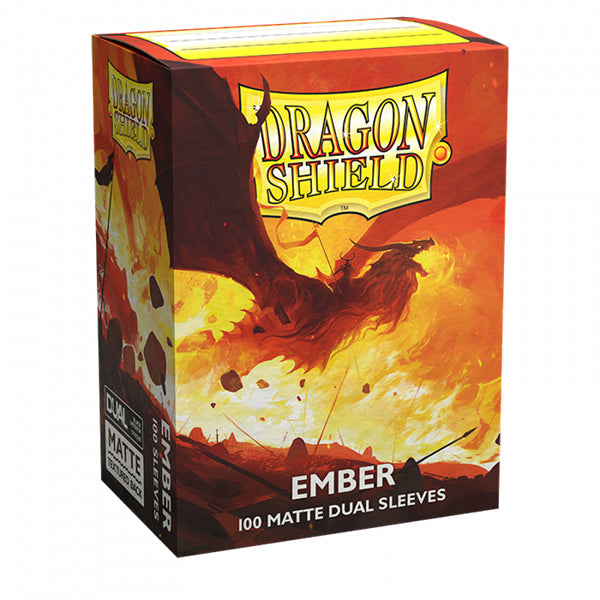 FOX -Dragon Shield Sleeves: Standard Matte Dual - Ember 100 CT