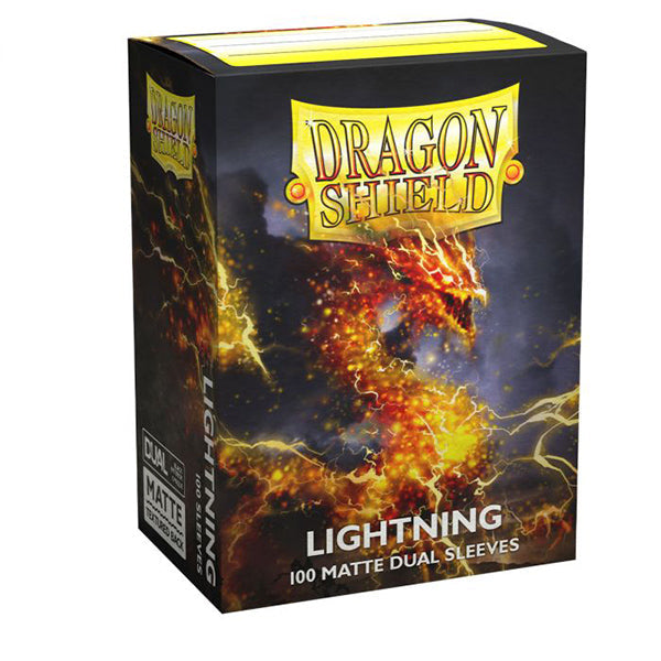 FOX -Dragon Shield Sleeves: Standard Matte Dual - Lightning 100 CT