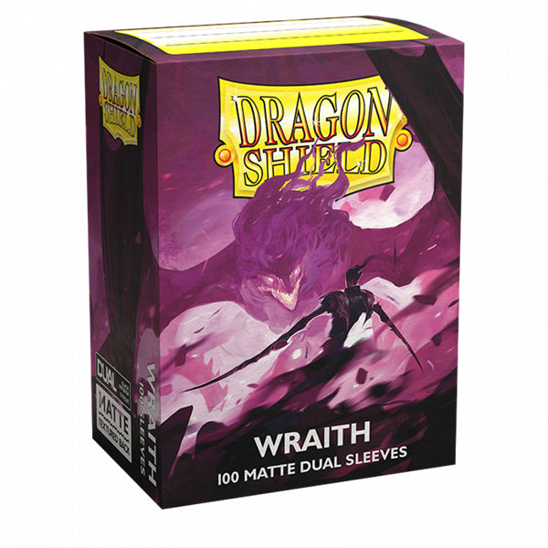 FOX -Dragon Shield Sleeves: Standard Matte Dual - Wraith 100 CT