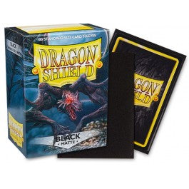 FOX -Dragon Shield Sleeves: Standard Matte - Black 100CT