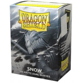 FOX -Dragon Shield Sleeves: Standard Matte Dual - Snow 100CT