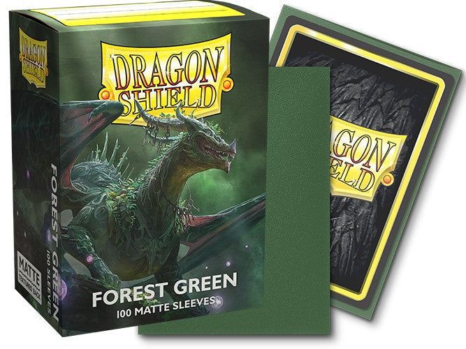 FOX -Dragon Shield Sleeves: Standard Matte - Forest Green 100CT