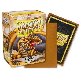 FOX -Dragon Shield Sleeves: Standard Matte - Gold 100CT