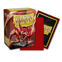 FOX -Dragon Shield Sleeves: Standard Matte - Ruby 100CT